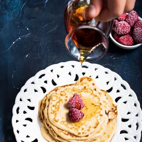 2 Ingredients Cream Cheese Pancakes 6 These cream cheese pancakes are gluten-free and perfect for a low-carb breakfast. Just mix a few ingredients to make this delicious egg-fast friendly recipe. It's so easy to whip up super healthy light and fluffy breakfast pancakes.