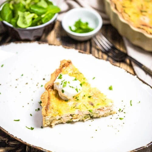 Easy Keto Salmon Quiche - Savory Low Carb Pie 7 keto salmond pie