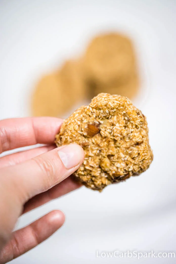 5 Minute No Bake Keto Cookies 4 how to make keto low carb no bake cookies