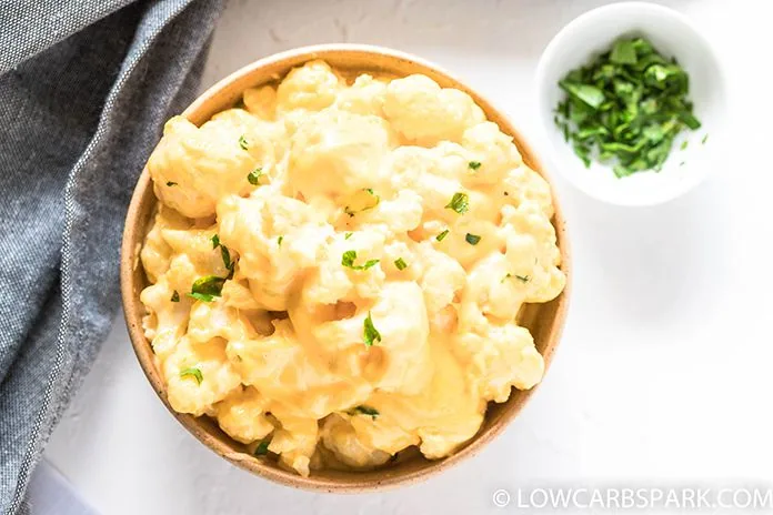 The Best Cauliflower Mac and Cheese 6 creamy cauliflower