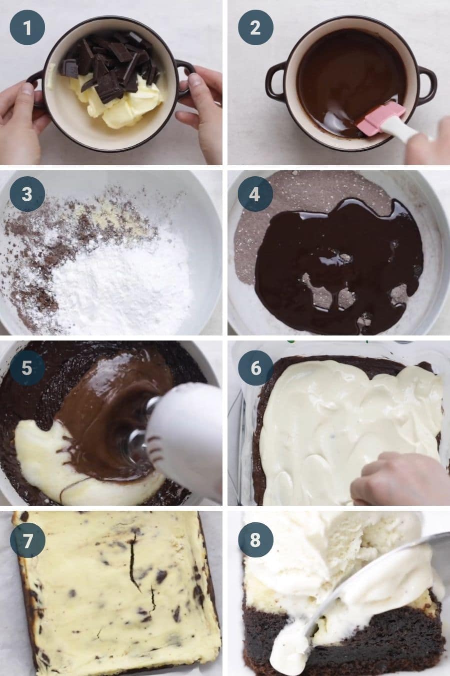how to make keto cheesecake brownies