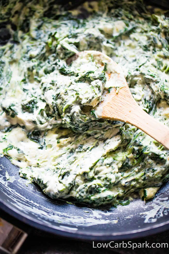 Cream Cheese Spinach Stuffed Chicken Breast 2 For this cream cheese stuffed chicken breast you'll need cream cheese, mozzarella, parmesan, spinach and seasonings.
