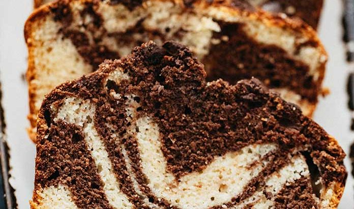 Keto Marble Cake – Chocolate Vanilla Marble Pound Cake