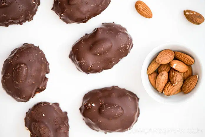 Easy Almond Joy Bars 2 dark chocolate almond joy low carb recipe