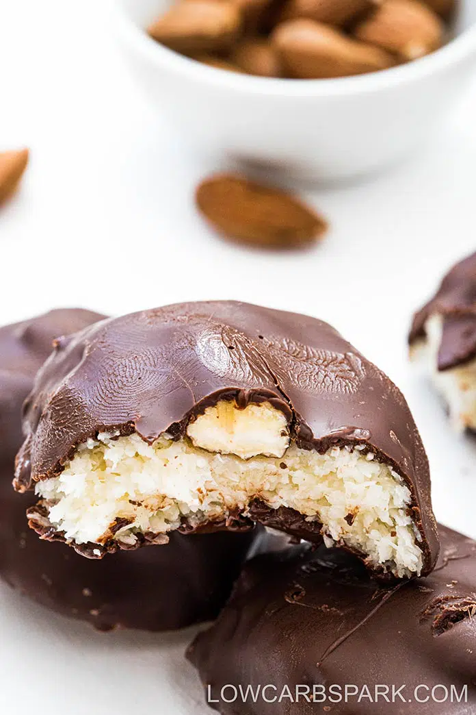 Easy Almond Joy Bars 9 easy keto almond joy coconut bars