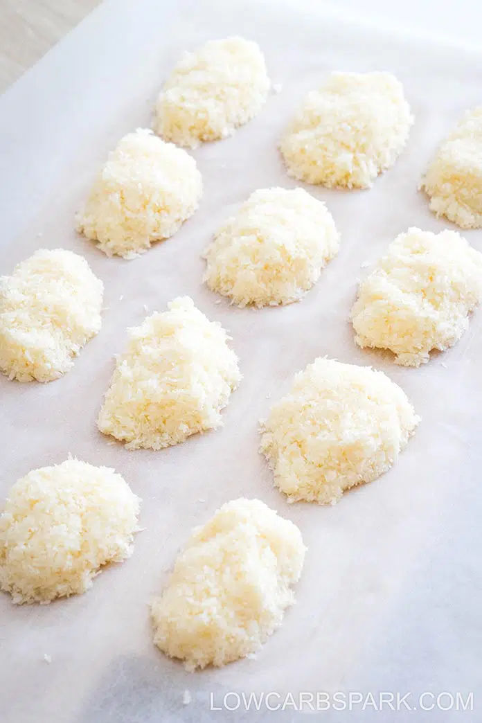 Easy Almond Joy Bars 5 Form coconut bars using your hands.