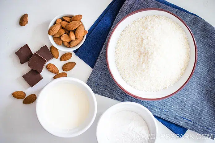 Easy Almond Joy Bars 3 This almond joy coconut bars need only 7 low carb ingredients.