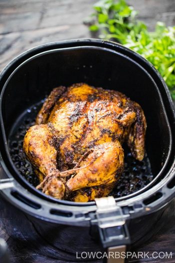 Juicy Air Fryer Whole Chicken - Low Carb Spark