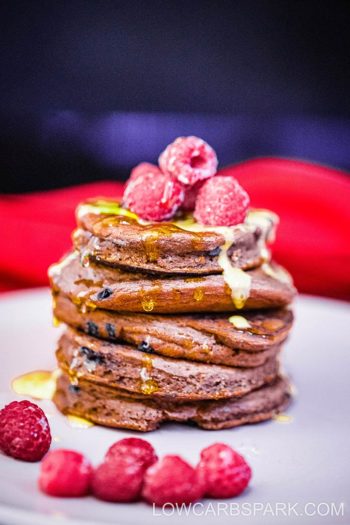 The Best Double Chocolate Protein Pancakes