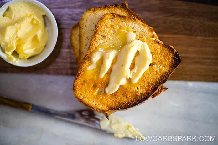 keto bread with butter