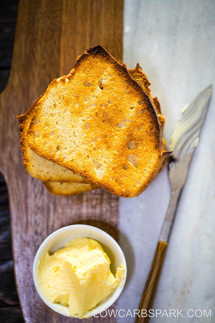 Learn that it’s possible to make a delicious keto bread without eggs—the perfect low carb bread on the internet for sandwiches. You’ll find it hard to believe that it’s keto-friendly. Recipe on www.lowcarbspark.com!