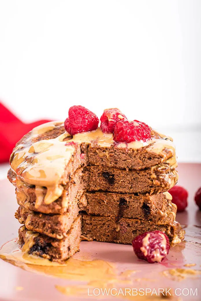 The Best Double Chocolate Protein Pancakes 2 Protein pancakes are super fluffy, easy to make, and perfect for breakfast or a quick post-workout snack. They're loaded with protein, chocolate flavor, and most important sugar-free and wheat flour-free.