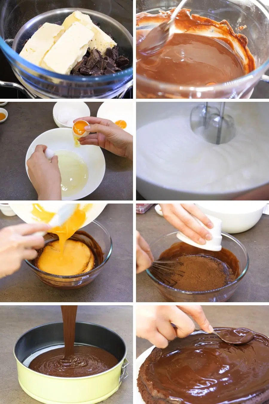 how to make flourless chocolate cake step by step instructions
