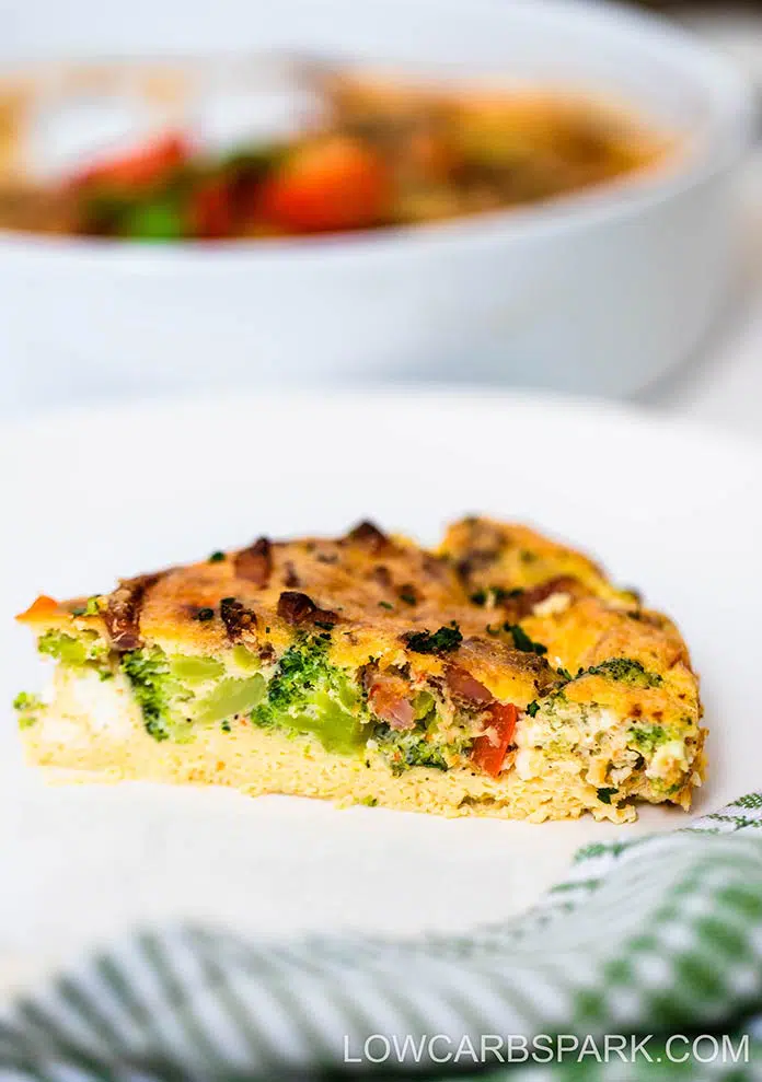 Best Easy Keto Frittata Recipe 7 This Oven Baked Vegetable Frittata is super easy to make in under 30 minutes. It's the best low carb crustless quiche, and it's perfect for meal prep and quick breakfast.