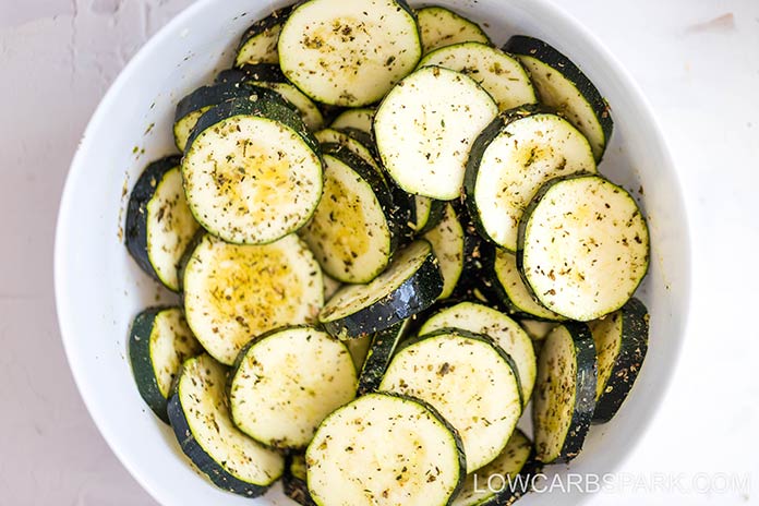 ingredients for oven baked zucchini