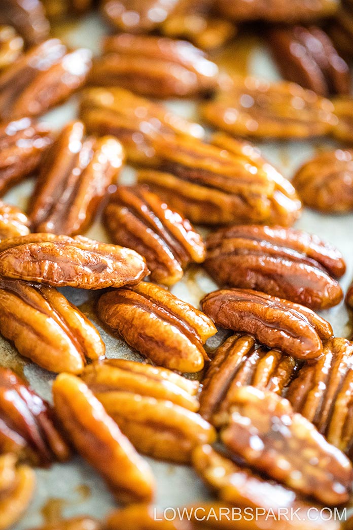 easy homemade candied pecans without sugar