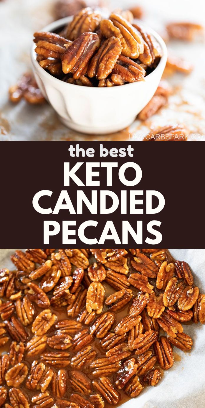 The Easiest Keto Candied Pecans
