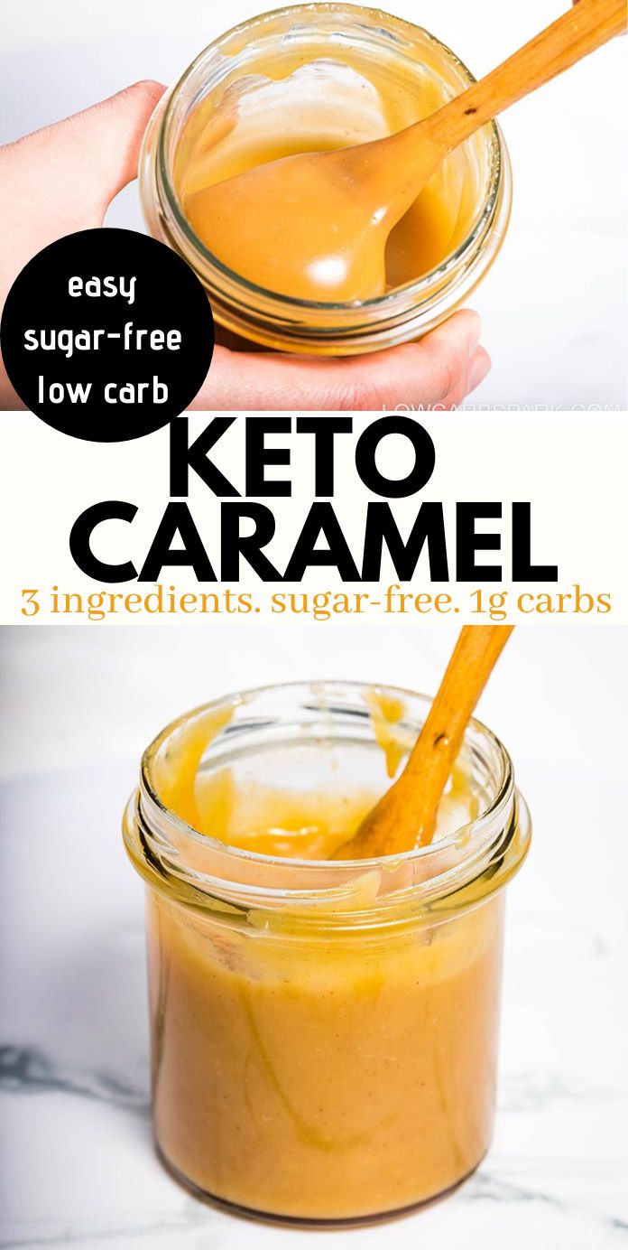 Easy Keto Caramel Sauce - 3 ingredients