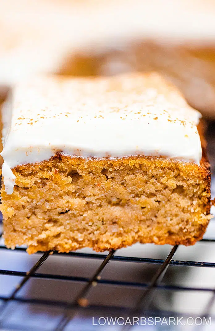 Keto Pumpkin Bars With Cream Cheese Frosting