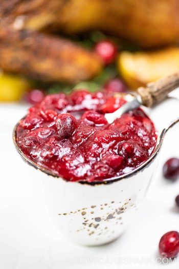 The Best Ever Keto Cranberry Sauce