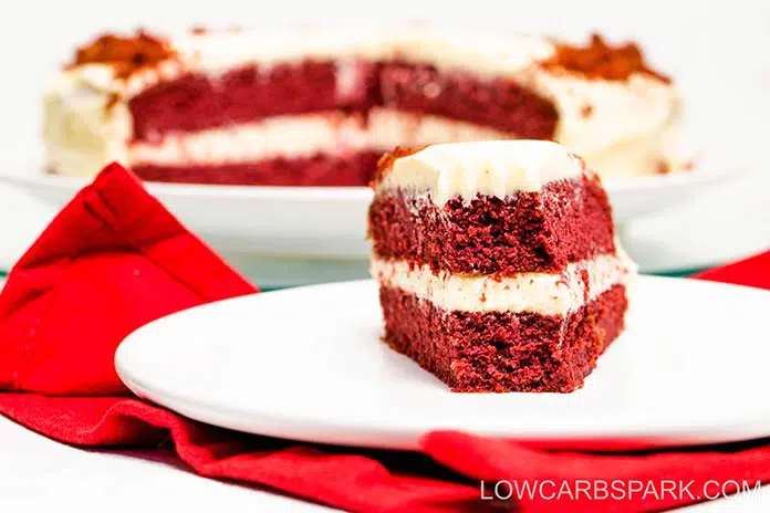 The Best Keto Red Velvet Cake - Only 4g carbs! 3 how to make keto red velvet keto recipe
