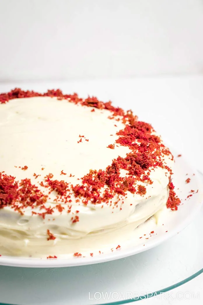 The Best Keto Red Velvet Cake - Only 4g carbs! 12 the best easy keto low carb red velvet cake