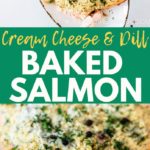 cream cheese and dill baked salmon