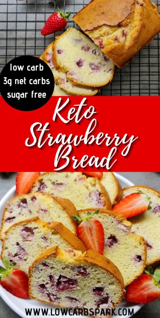 keto strawberry bread