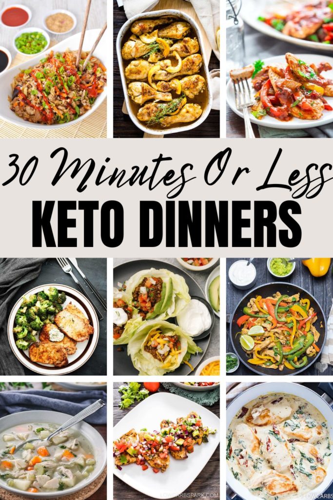 30 Minutes Or Less keto dinners