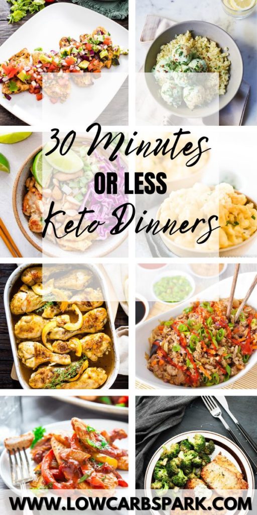 Easy Keto recipes in 30 Minutes OR LESS Keto Dinner