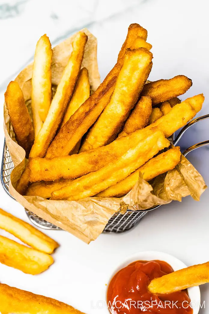 Best Ever Crispy Keto French Fries - Only 3g net carbs 4 best low carb keto french fries