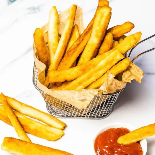 Best Ever Crispy Keto French Fries - Only 3g net carbs 6 crispy keto low carb fries with coconut flour