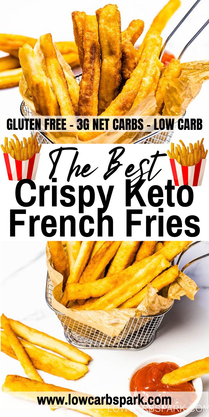 Best Ever Crispy Keto French Fries - Only 3g net carbs