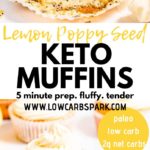 lemon poppy seed keto muffins