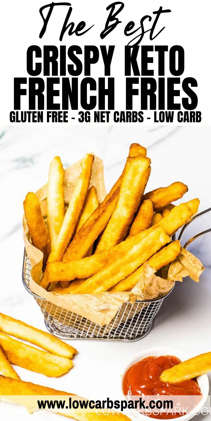 Best Ever Crispy Keto French Fries - Only 3g net carbs 5 the best keto fries with coconut flour