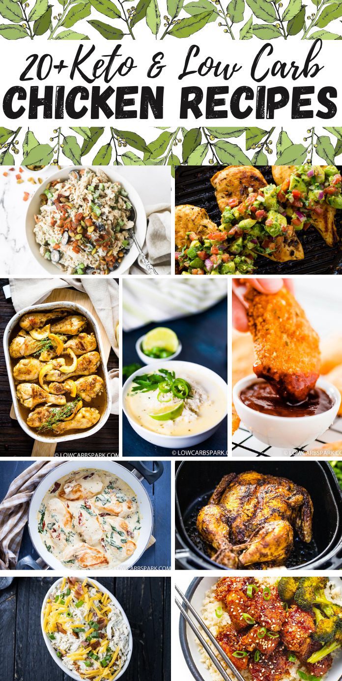 20+Easy Keto Chicken Recipes - Simple Low Carb Ideas for Chicken