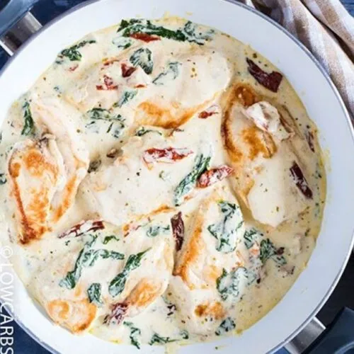 One-Skillet Creamy Tuscan Chicken – Easy & Low Carb 5 delicious creamy tuscan