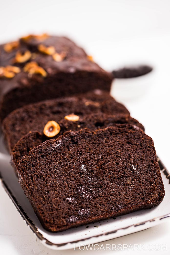 This is the very best double chocolate keto pound cake. A chocolate lover's dream come true - super decadent low carb pound cake, perfectly moist and full of chocolate flavor. Enjoy a grain-free, gluten-free, sugar-free slice of this incredible keto chocolate cake that's only 3g net carbs!