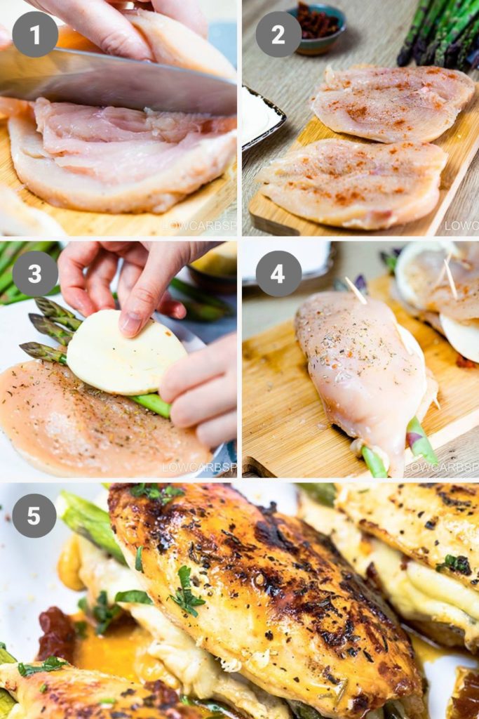 step by step chicken breast asparagus chicken