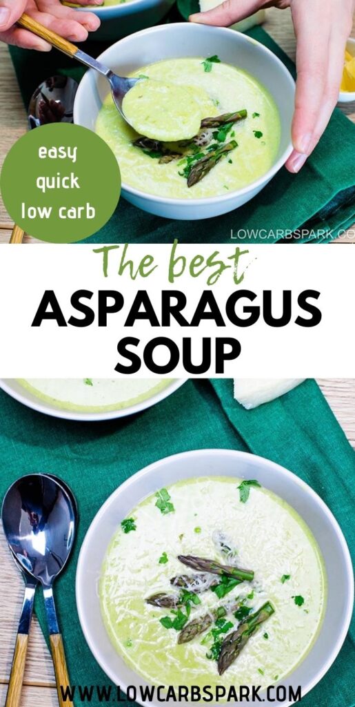 the best asparagus soup pinterest image