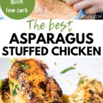 the best asparagus stuffed chicken with mozzarella