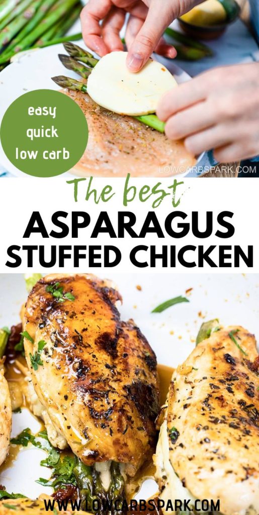 the best asparagus stuffed chicken with mozzarella