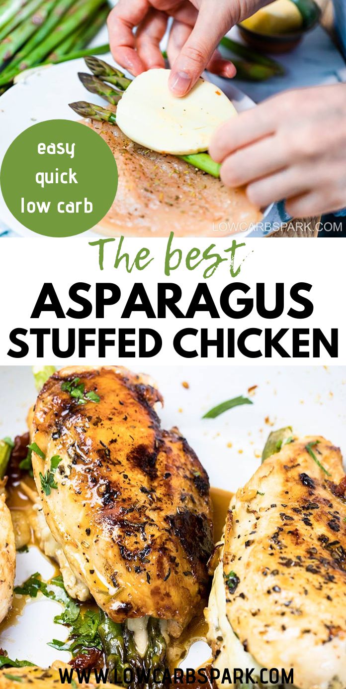 The Best Asparagus Stuffed Chicken Breast