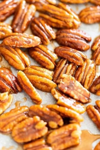 The Easiest Keto Candied Pecans
