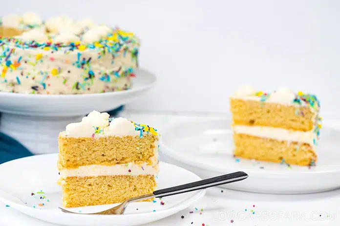 The Best Keto Cake I've Ever Had 2 keto birthday cake low carb recipe