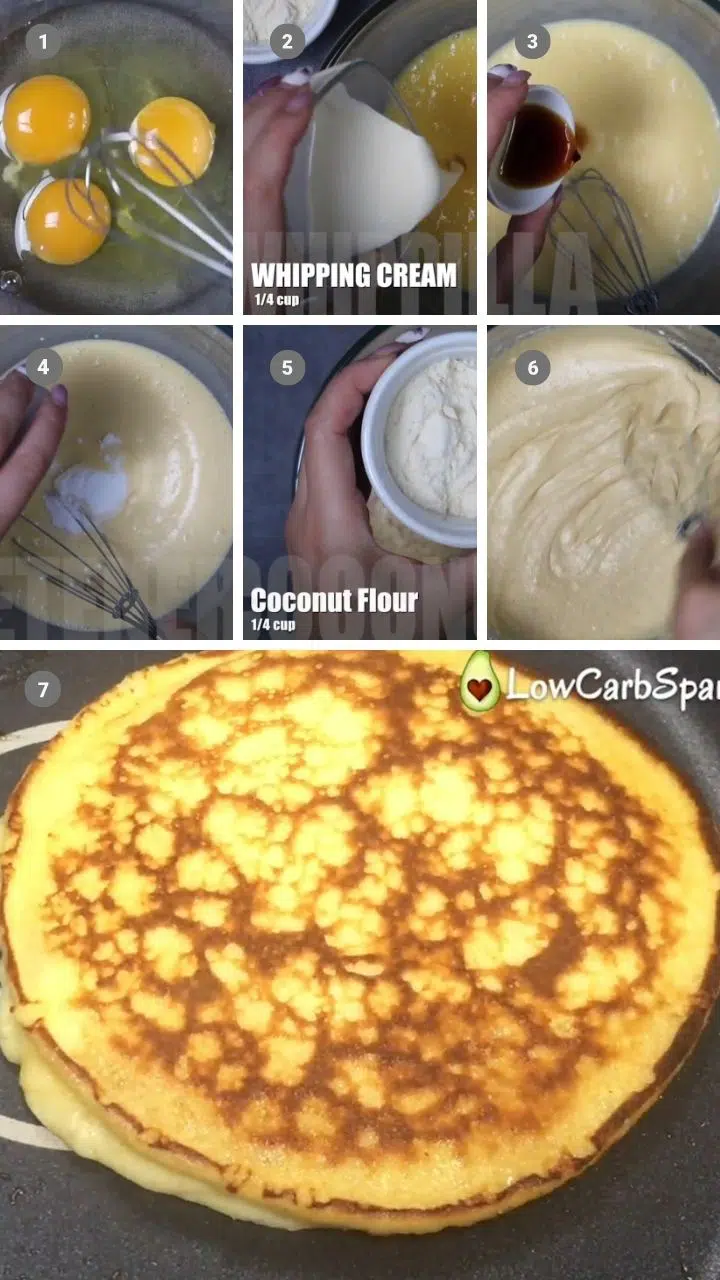how to make keto pancakes step by step