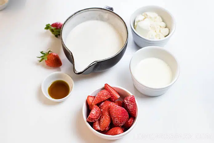 High Protein Strawberry Smoothie 2 keto strawberry smoothie ingredients