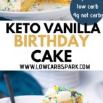 keto vanilla birthday cake pinterest