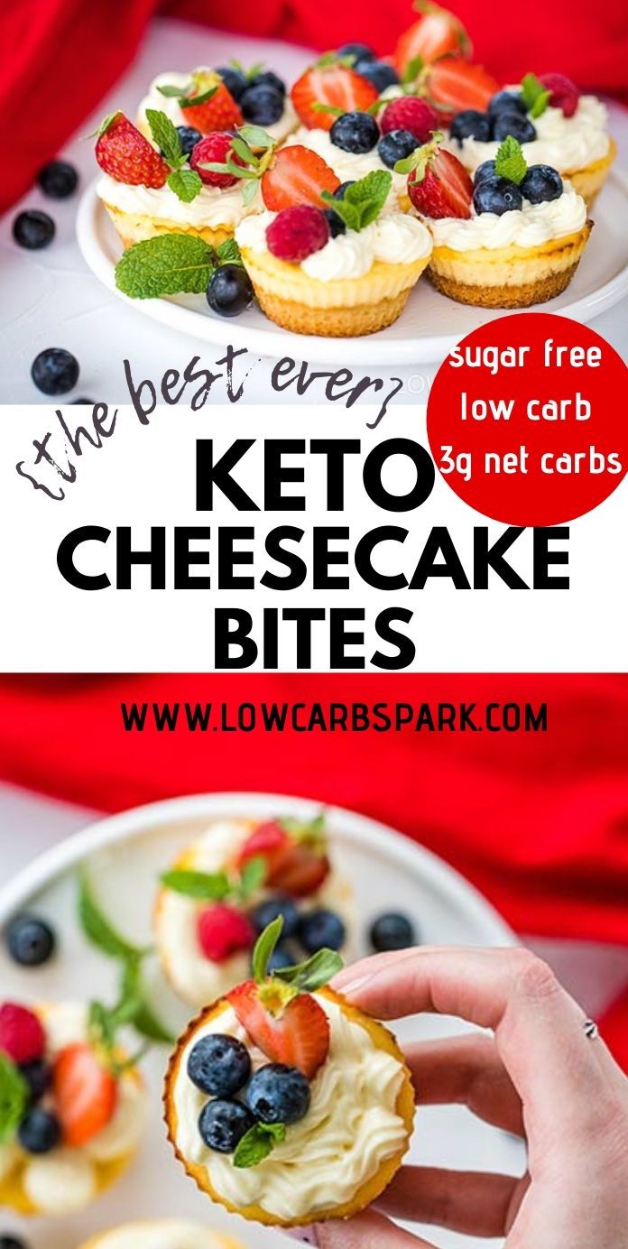 Quickest Keto Mini Cheesecakes - Best Ever Low Carb Cheesecake Bites