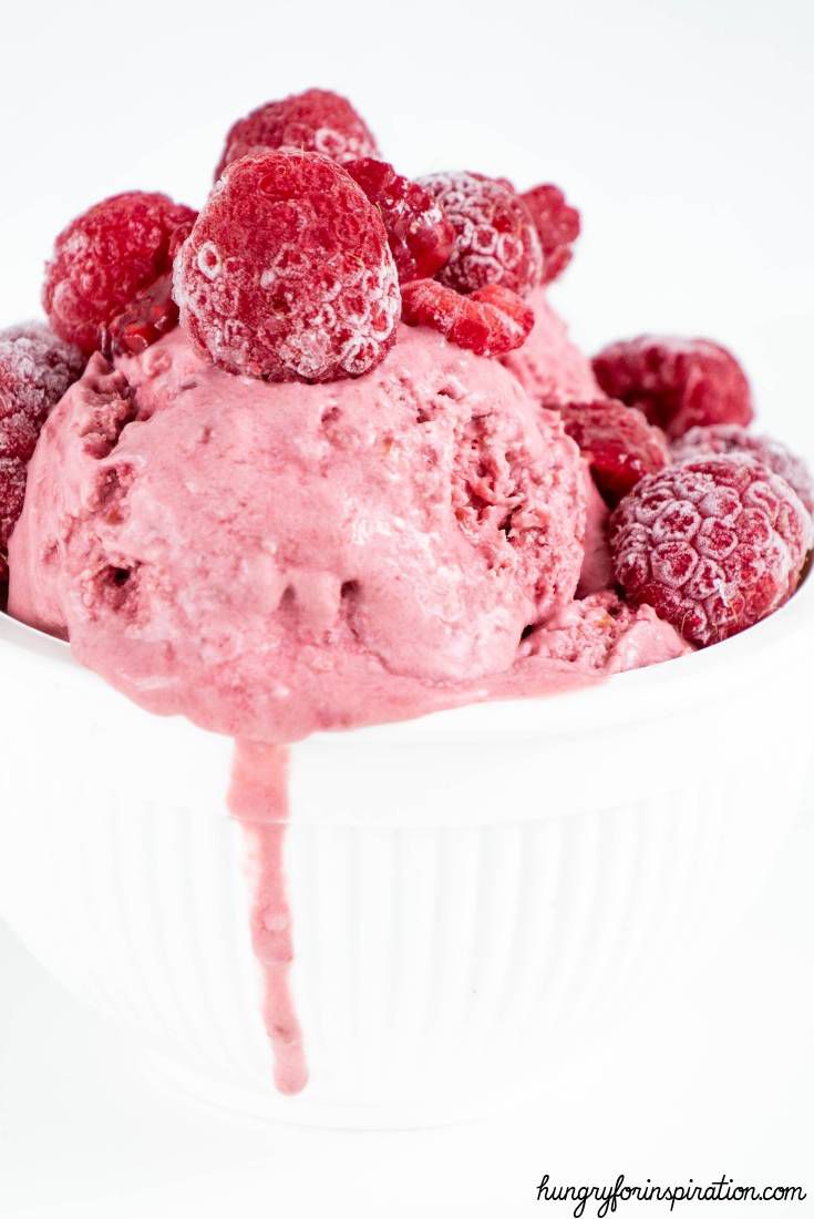 Keto Raspberry Ice Cream Blog Pic 3